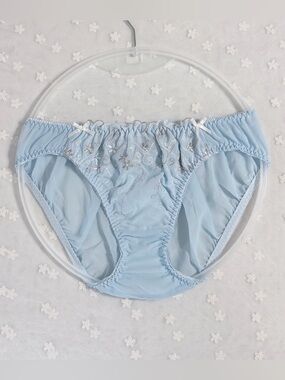 US-S/JP-L Japanese Brand tutu anna Cute Satin Bow Embroidery Chiffon Panties